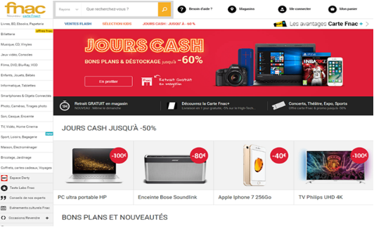 法國跨境電商平臺FNAC