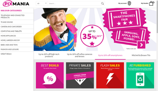 歐洲跨境電商平臺Pixmania
