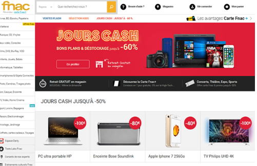 法國電商平臺(tái)FNAC