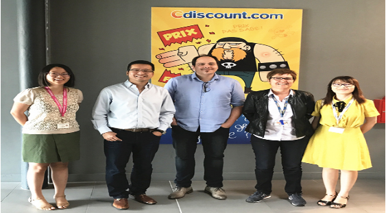 ESG集团创始人Alan到Cdiscount本部访问