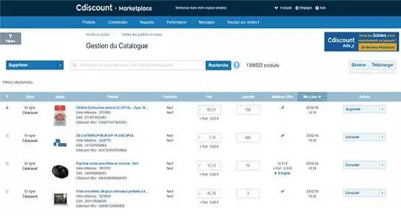 Cdiscount平臺(tái)產(chǎn)品移除功能界面