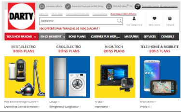 法國電器darty電商平臺