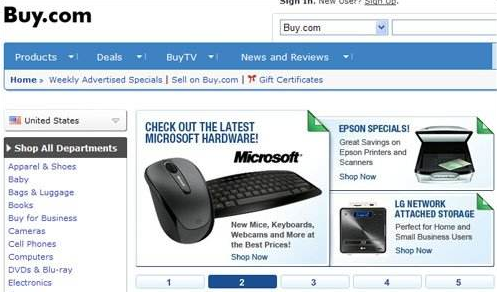 美国乐天原为美国本土的电子产品网上商店-Buy.com